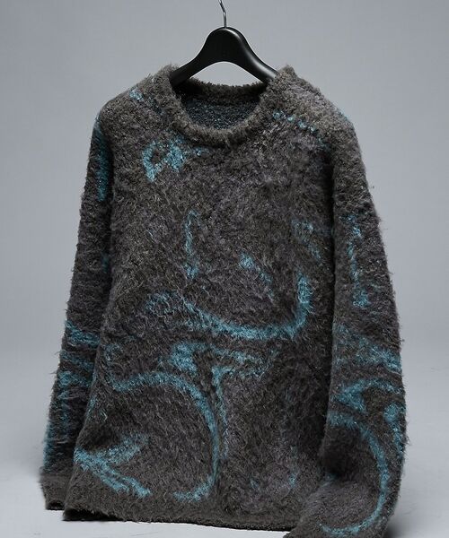 ABAHOUSE / アバハウス ニット・セーター | ループシャギー マーブル グラデーションニット | 詳細2