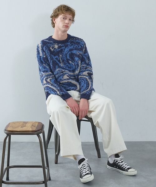 ABAHOUSE / アバハウス ニット・セーター | ループシャギー マーブル グラデーションニット | 詳細19