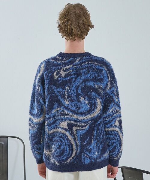 ABAHOUSE / アバハウス ニット・セーター | ループシャギー マーブル グラデーションニット | 詳細10