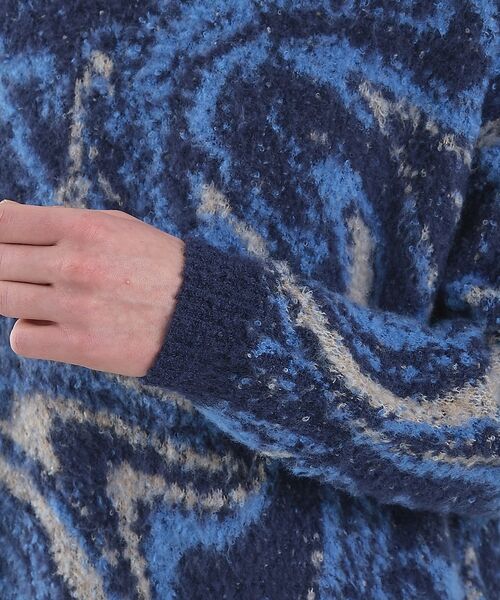 ABAHOUSE / アバハウス ニット・セーター | ループシャギー マーブル グラデーションニット | 詳細12