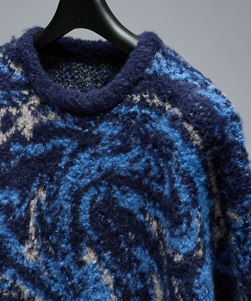 ABAHOUSE / アバハウス ニット・セーター | ループシャギー マーブル グラデーションニット | 詳細15