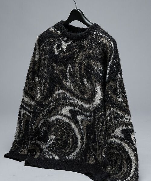 ABAHOUSE / アバハウス ニット・セーター | ループシャギー マーブル グラデーションニット | 詳細23