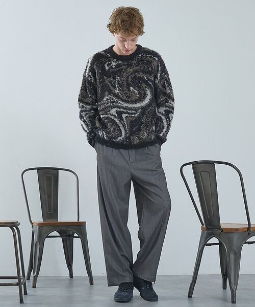 ABAHOUSE / アバハウス ニット・セーター | ループシャギー マーブル グラデーションニット | 詳細27