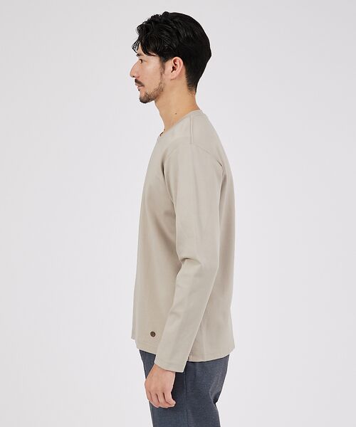 ABAHOUSE / アバハウス Tシャツ | Eco Vero ストレッチポンチ ロンT / クルーネック | 詳細7
