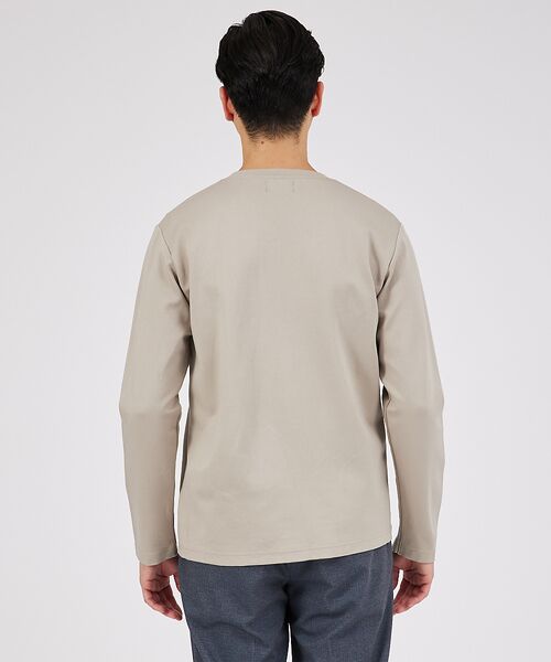 ABAHOUSE / アバハウス Tシャツ | Eco Vero ストレッチポンチ ロンT / クルーネック | 詳細8