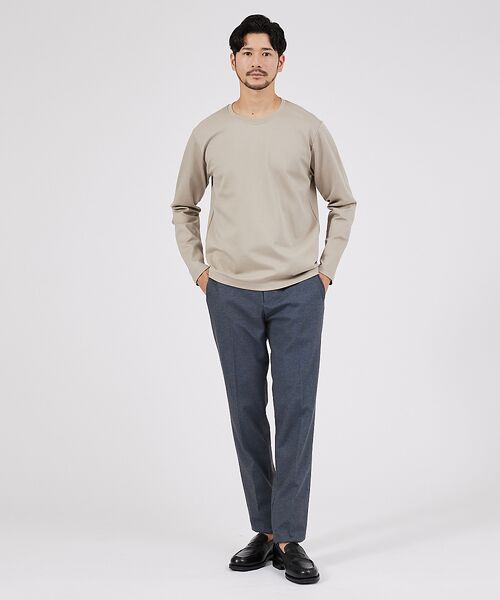 ABAHOUSE / アバハウス Tシャツ | Eco Vero ストレッチポンチ ロンT / クルーネック | 詳細14