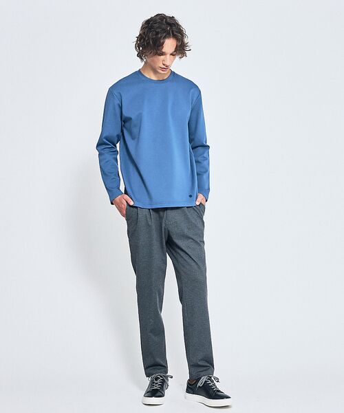 ABAHOUSE / アバハウス Tシャツ | Eco Vero ストレッチポンチ ロンT / クルーネック | 詳細18