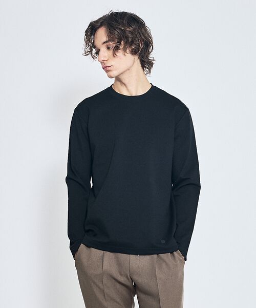 ABAHOUSE / アバハウス Tシャツ | Eco Vero ストレッチポンチ ロンT / クルーネック | 詳細20