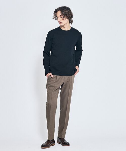 ABAHOUSE / アバハウス Tシャツ | Eco Vero ストレッチポンチ ロンT / クルーネック | 詳細21