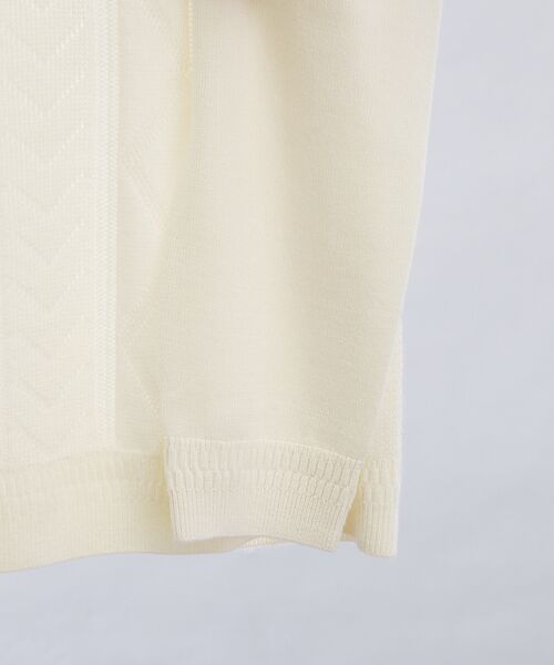 ABAHOUSE / アバハウス ニット・セーター | Pure Merino ハイゲージ タートルネックニット / ケーブルニット | 詳細5