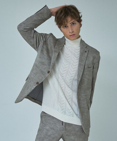 ABAHOUSE / アバハウス ニット・セーター | Pure Merino ハイゲージ タートルネックニット / ケーブルニット | 詳細8