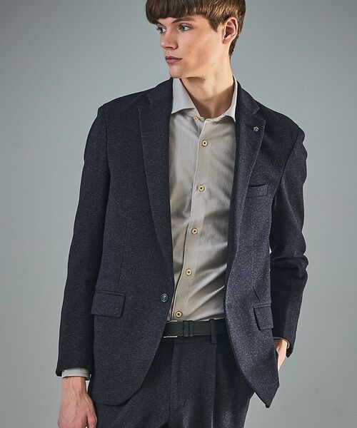 ABAHOUSE / アバハウス テーラードジャケット | 【セットアップ対応】WOOL×COTTON ムリネ ジャージー ジャケット / | 詳細15