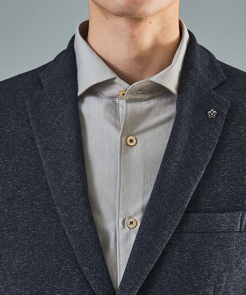 ABAHOUSE / アバハウス テーラードジャケット | 【セットアップ対応】WOOL×COTTON ムリネ ジャージー ジャケット / | 詳細3