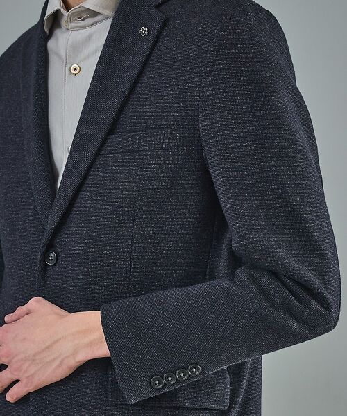 ABAHOUSE / アバハウス テーラードジャケット | 【セットアップ対応】WOOL×COTTON ムリネ ジャージー ジャケット / | 詳細4