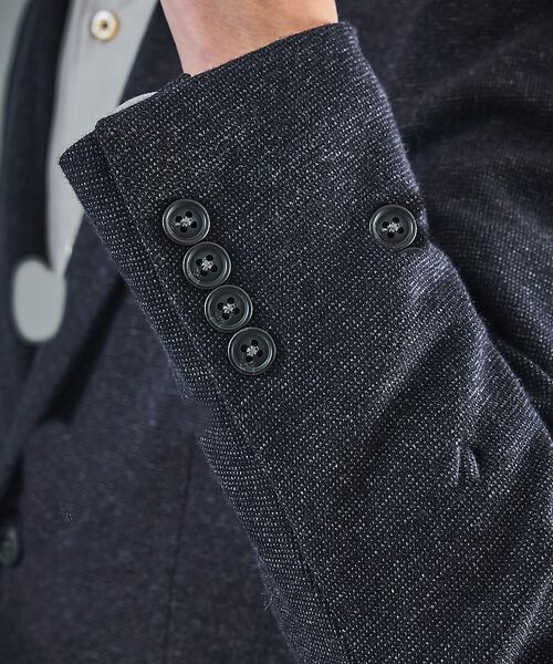 ABAHOUSE / アバハウス テーラードジャケット | 【セットアップ対応】WOOL×COTTON ムリネ ジャージー ジャケット / | 詳細5