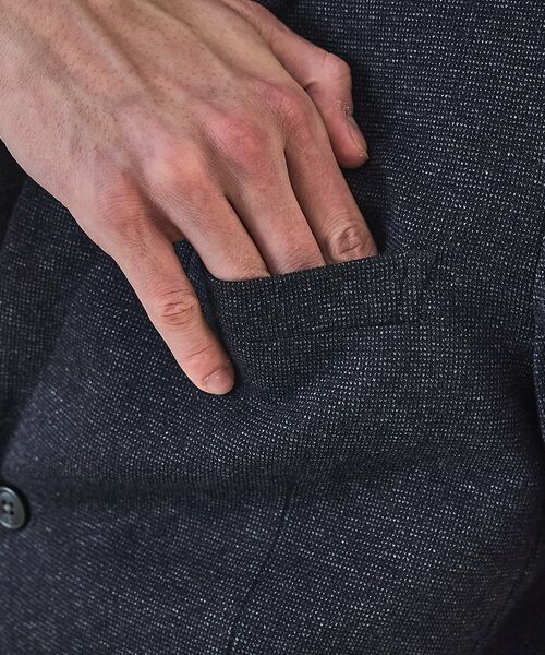 ABAHOUSE / アバハウス テーラードジャケット | 【セットアップ対応】WOOL×COTTON ムリネ ジャージー ジャケット / | 詳細6