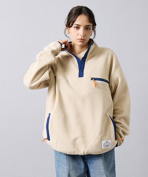 ABAHOUSE / アバハウス スウェット | 【POLER/ポーラー】SNAP LIGHT FLEECE/アノラック/防寒/ユ | 詳細1