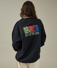 ABAHOUSE / アバハウス スウェット | 【FRUIT OF THE LOOM】PRINT SWEAT2/ロゴ/ユニセック