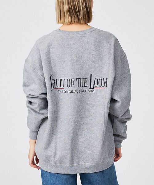 ABAHOUSE / アバハウス スウェット | 【FRUIT OF THE LOOM】PRINT SWEAT4/ロゴプリント/ユ(グレー)