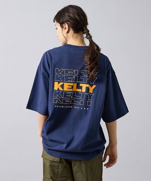 ABAHOUSE / アバハウス Tシャツ | 【KELTY / ケルティ】Back Typo Logo T-Shirt / バ(ネイビー)