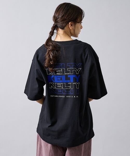 ABAHOUSE / アバハウス Tシャツ | 【KELTY / ケルティ】Back Typo Logo T-Shirt / バ(ブラック)