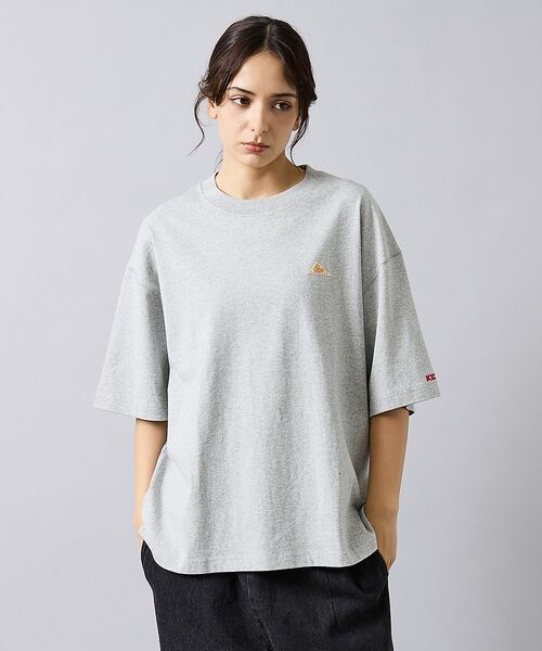 ABAHOUSE / アバハウス Tシャツ | 【KELTY / ケルティ】Mini Logo T-Shirt / ミニロゴTシ(ライトグレー)