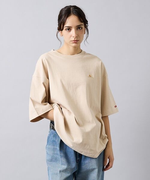 ABAHOUSE / アバハウス Tシャツ | 【KELTY / ケルティ】Mini Logo T-Shirt / ミニロゴTシ(ベージュ)