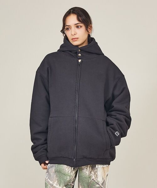 ABAHOUSE / アバハウス パーカー | 【BerBerjin × RUSSELL ATHLETIC / ベルベルジン ×（ブラック）