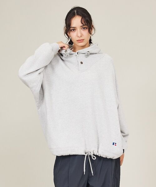 ABAHOUSE / アバハウス パーカー | 【BerBerJin × RUSSELL ATHLETIC / ベルベルジン ×（ライトグレー）