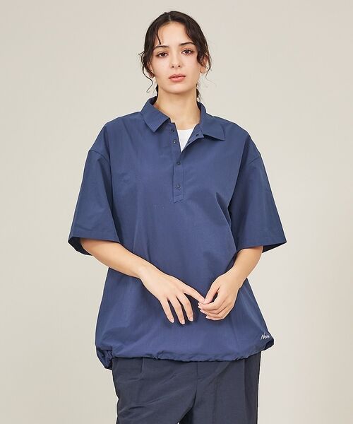 ABAHOUSE / アバハウス ポロシャツ | 【NANGA / ナンガ】DotAir(R) コンフィー ポロシャツ / 通気性（ネイビー）