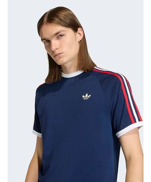ABAHOUSE / アバハウス Tシャツ | 【adidas originals/アディダスオリジナルス】3-STRIPES（ダークネイビー）