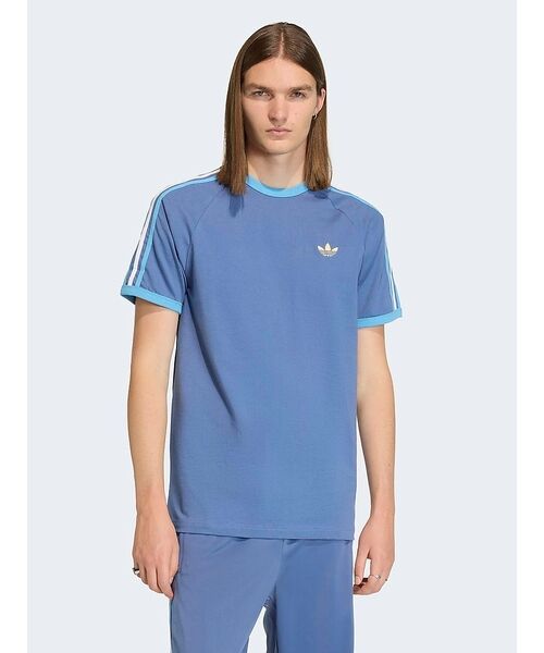 ABAHOUSE / アバハウス Tシャツ | 【adidas originals/アディダスオリジナルス】3-STRIPES（ブルー）