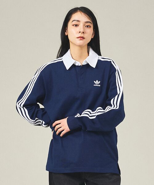 ABAHOUSE / アバハウス トップス | 【adidas originals/アディダスオリジナルス】Rugby polo(ネイビー)