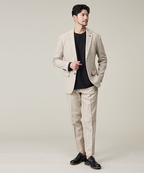 ABAHOUSE / アバハウス スラックス・ドレスパンツ | 【カシミヤブレンド】ウール ツイルスラックス / セットアップ対応 | 詳細2