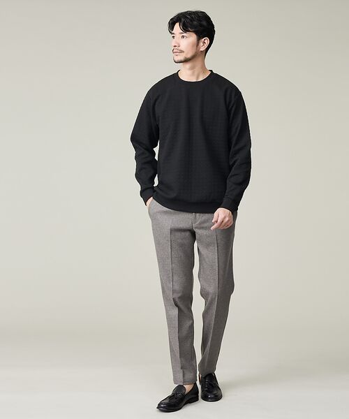 ABAHOUSE / アバハウス スラックス・ドレスパンツ | 【カシミヤブレンド】ウール ツイルスラックス / セットアップ対応 | 詳細7