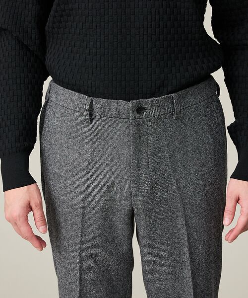ABAHOUSE / アバハウス スラックス・ドレスパンツ | 【カシミヤブレンド】ウール ツイルスラックス / セットアップ対応 | 詳細14