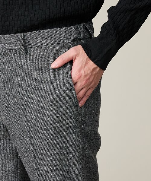 ABAHOUSE / アバハウス スラックス・ドレスパンツ | 【カシミヤブレンド】ウール ツイルスラックス / セットアップ対応 | 詳細15