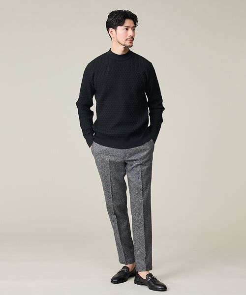 ABAHOUSE / アバハウス スラックス・ドレスパンツ | 【カシミヤブレンド】ウール ツイルスラックス / セットアップ対応 | 詳細18