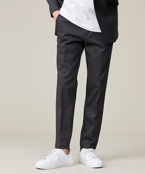 ABAHOUSE / アバハウス スラックス・ドレスパンツ | 【セットアップ対応】プレミアム ポンチスラックス【予約】(チャコールグレー)