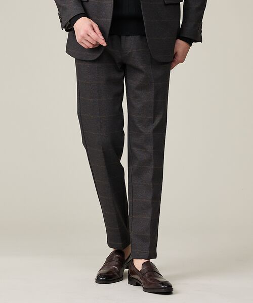 ABAHOUSE / アバハウス スラックス・ドレスパンツ | 【セットアップ対応】プレミアム ポンチスラックス【予約】(ブラウン)