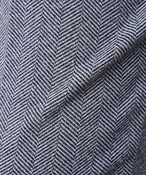 ABAHOUSE / アバハウス テーラードジャケット | 【上下2点SET/WEB限定】ヘリンボーン ジャガード ニットセットアップ / | 詳細1