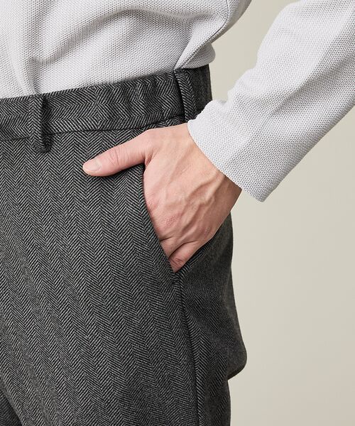 ABAHOUSE / アバハウス テーラードジャケット | 【上下2点SET/WEB限定】ヘリンボーン ジャガード ニットセットアップ / | 詳細18