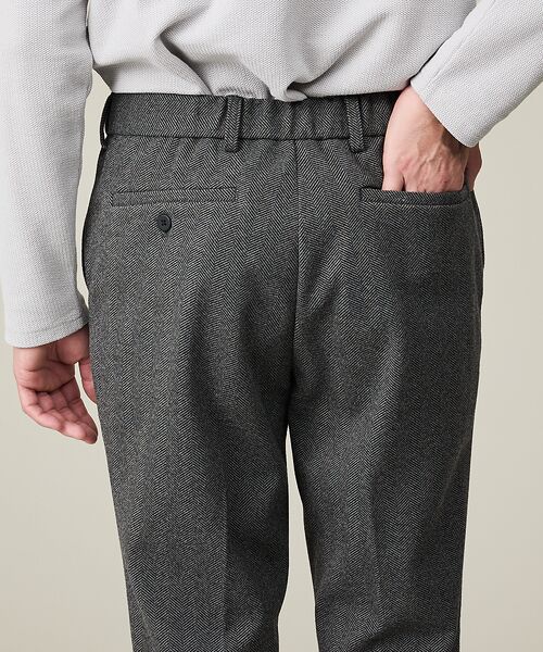 ABAHOUSE / アバハウス テーラードジャケット | 【上下2点SET/WEB限定】ヘリンボーン ジャガード ニットセットアップ / | 詳細20