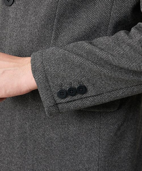 ABAHOUSE / アバハウス テーラードジャケット | 【上下2点SET/WEB限定】ヘリンボーン ジャガード ニットセットアップ / | 詳細8