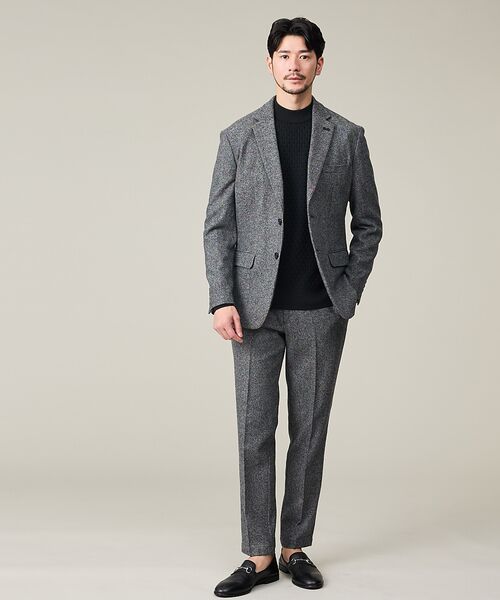 ABAHOUSE / アバハウス テーラードジャケット | 【カシミヤブレンド】ウール ツイルジャケット / セットアップ対応 | 詳細9