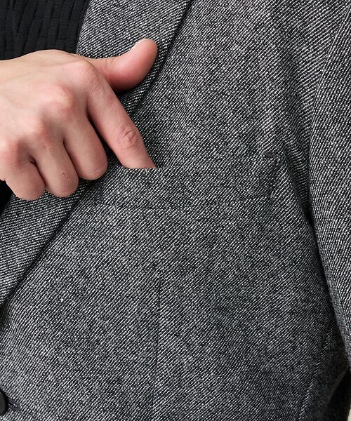 ABAHOUSE / アバハウス テーラードジャケット | 【カシミヤブレンド】ウール ツイルジャケット / セットアップ対応 | 詳細14