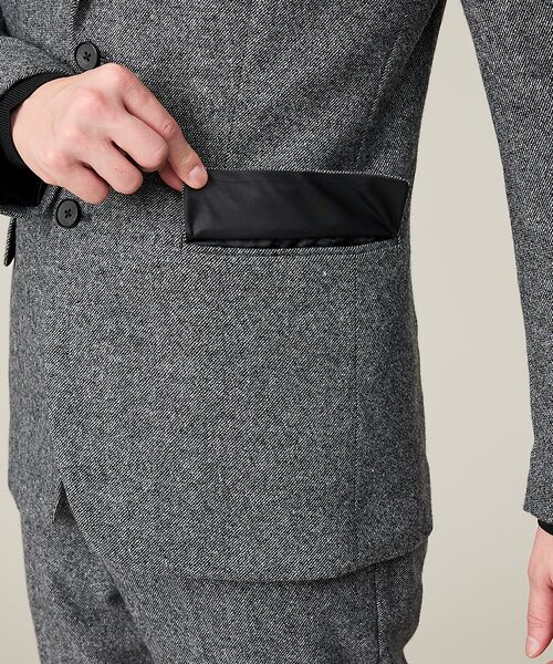 ABAHOUSE / アバハウス テーラードジャケット | 【カシミヤブレンド】ウール ツイルジャケット / セットアップ対応 | 詳細17