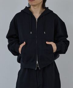 ABAHOUSE / アバハウス パーカー | 【AH ABAHOUSE】クロップド ダブルジップ スウェットフーディー / セ