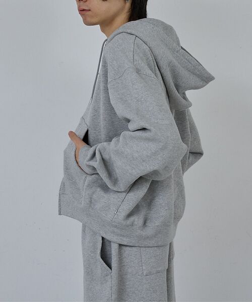 ABAHOUSE / アバハウス パーカー | 【AH ABAHOUSE】クロップド ダブルジップ スウェットフーディー / セ | 詳細2