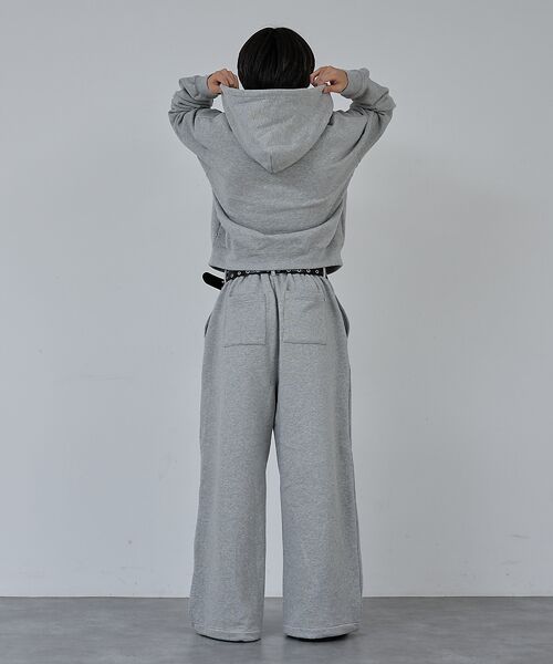 ABAHOUSE / アバハウス パーカー | 【AH ABAHOUSE】クロップド ダブルジップ スウェットフーディー / セ | 詳細7